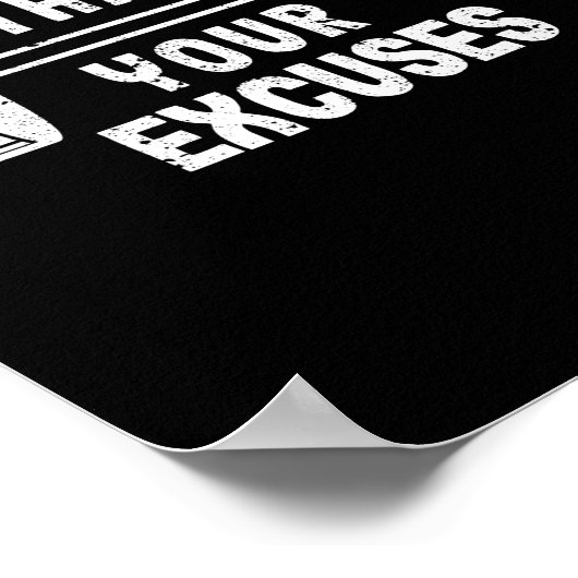 Motivierend Gym Inspiration zu verstärken Poster (Ecke)