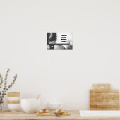 Motivierend Gym Workout Sweat jetzt schlucken spät Poster (Küche)