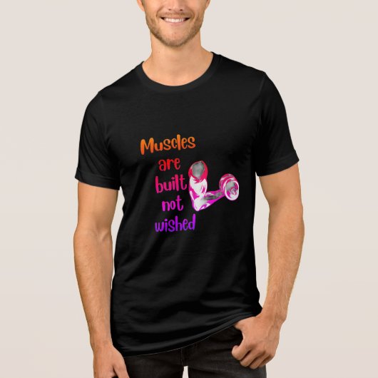 Motivierend Gym Workout Tee Shirt (Vorderseite)