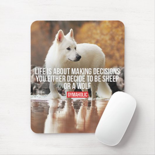 Motivierend Gym-Worte Mousepad (Mit Mouse)