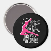 Motivierend Gymnastik Zitat Gymnastik Athleten Magnet (Vorderseite/Rückseite)