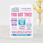 Motivierend haben Sie das Got Karte (Gelbe Blume)