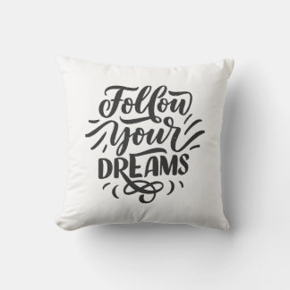 Motivierend handgeschriebenes Design Kissen
