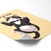 Motivierend Hang in der Katze Poster (Ecke)