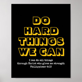 Motivierend | HARTE DINGE, DIE WIR KÖNNEN | CHRIST Poster