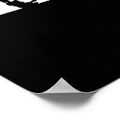 Motivierend Herausforderung für Black & White Tige Poster (Ecke)