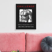 motivierend Herausforderung Leinwanddruck (Insitu (Wohnzimmer))