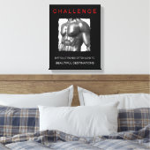 motivierend Herausforderung Leinwanddruck (Insitu (Schlafzimmer))