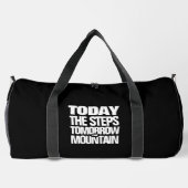 Motivierend Heute die Schritte Morgen der Berg Duffle Bag (Rückseite)