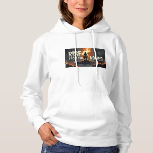 motivierend Hoodie "Aufstieg aus den Aschen" - (Vorderseite)