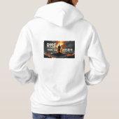 motivierend Hoodie "Aufstieg aus den Aschen" - (Rückseite)