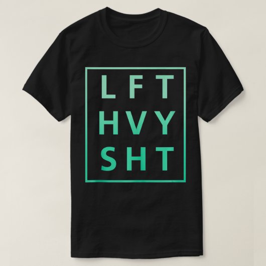 Motivierend HVY SHT Heben für Gymnastik T-Shirt (Design vorne)
