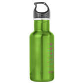 Motivierend Hydratationsanlage - rostfrei Edelstahlflasche (Rückseite)