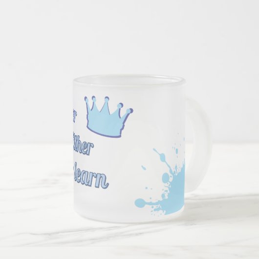 Motivierend_I verliert niemals, entweder ich gewin Mattglastasse (VorderseiteRechts)