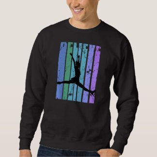 Motivierend Ice Skater Skaten Abbildung Skate Jump Sweatshirt