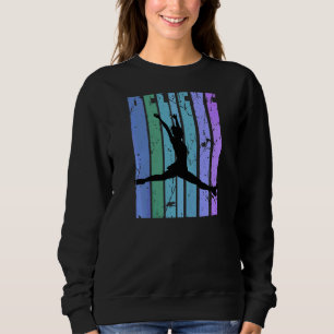 Motivierend Ice Skater Skaten Abbildung Skate Jump Sweatshirt