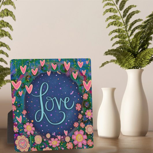 Motivierend Inspiration Herz-Liebe-Inspiritivität Fotoplatte