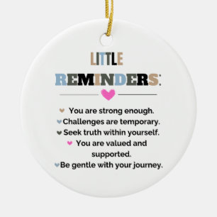 Motivierend Inspiration Kleine Erinnerungen Keramik Ornament