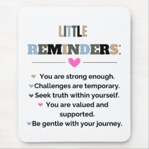 Motivierend Inspiration Kleine Erinnerungen Mousepad
