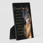 Motivierend Inspiration mit Wolf Fotoplatte (Seite)