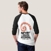 Motivierend Inspiration "Never stop Dreaming" T-Shirt (Schwarz voll)