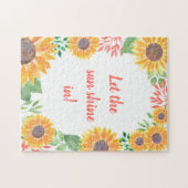 Motivierend Inspirationsblume Puzzle (Horizontal)