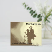 Motivierend Inspirationsförderungswanderung Postkarte (Stehend Vorderseite)