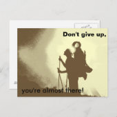 Motivierend Inspirationsförderungswanderung Postkarte (Vorne/Hinten)