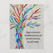 Motivierend Inspirationsstruktur Postkarte (Vorderseite)