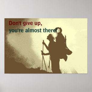 Motivierend Inspirationswanderung Poster