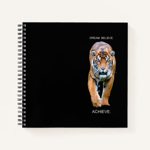 Motivierend Inspirierend Erfolgreich Tiger Elegant Notizblock