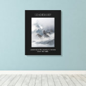 motivierend inspirierend Führungsquote Leinwanddruck (Insitu (Holzboden))