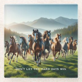 Motivierend inspirierend glasuntersetzer