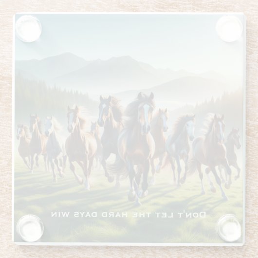 Motivierend inspirierend glasuntersetzer (Rückseite)