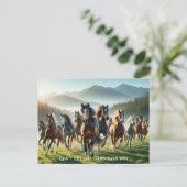 Motivierend inspirierend postkarte (Stehend Vorderseite)