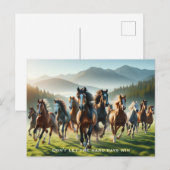 Motivierend inspirierend postkarte (Vorne/Hinten)