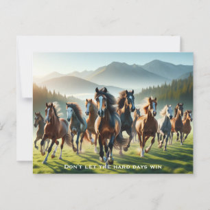 Motivierend inspirierend postkarte