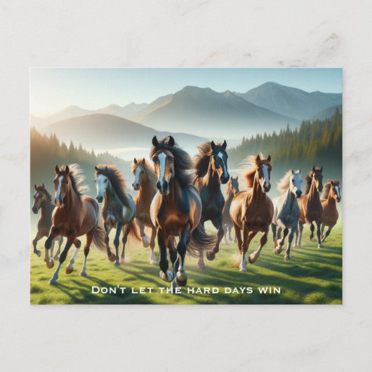 Motivierend inspirierend postkarte (Vorderseite)