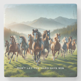 Motivierend inspirierend steinuntersetzer