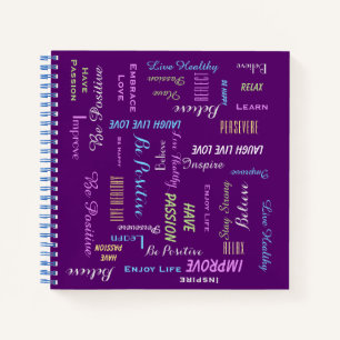 Motivierend Inspirierend WÄHLE DEINE FARBE Spaß Notizbuch