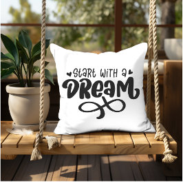 Motivierend inspirierende Anführungszeichen Herber Kissen