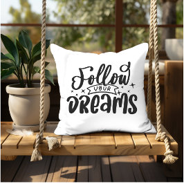 Motivierend inspirierende Anführungszeichen Herber Kissen