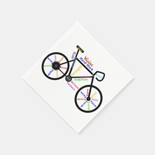 Motivierend, inspirierende oder ermutigende Worte Serviette (Ecke)