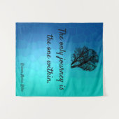 Motivierend, inspirierende optimistische Botschaft Wandteppich (Vorderseite (Horizontal))