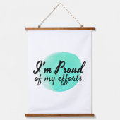 motivierend inspirierende spirituelle Zitate Wandteppich Mit Holzrahmen (Vorderseite)