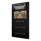 Motivierend inspirierender Erfolg Coole Tiger Eyes Mini Klemmbrett (Gewinkelt2)