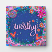 Motivierend inspirierender Spaß Fotoplatte (Vorderseite)