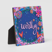 Motivierend inspirierender Spaß Fotoplatte (Vorderseite)