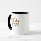 Motivierend inspirierendes Es ist Fall Y’all Typog Tasse (Vorderseite Links)