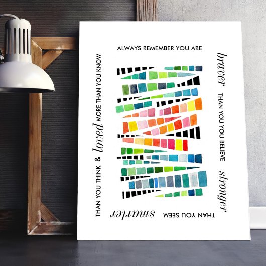 Motivierend inspirierendes, mutiges Zitat Poster